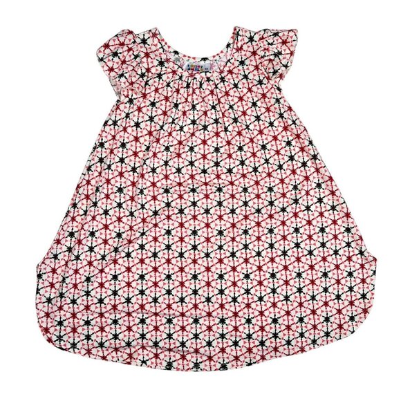 Dot Dot Smile Flapper  Dress Girls 3/4 Peppermint Christmas Holiday Red Green - Picture 1 of 6